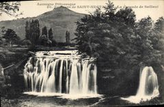 VINTAGE POSTCARD Surroundings of Saint Nectary the cascade of Saillani
