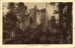 VINTAGE POSTCARD Mount Sainte Odile Birkenfels