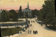 VINTAGE POSTCARD Entered Mulhouse of the City