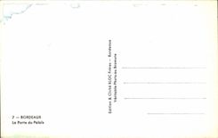 MODERN CARD Bordeaux the Gate of the Palate