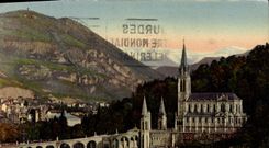 VINTAGE POSTCARD Heavy the Basilica and the Peak of Jer