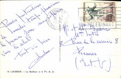 VINTAGE POSTCARD Heavy the Basilica and the Peak of Jer