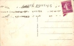 VINTAGE POSTCARD Heavy the strong Castle and the Station