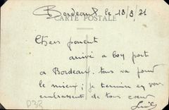 VINTAGE POSTCARD Bordeaux Places of Quinconoes Monument of the Of Gironde ones