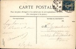 VINTAGE POSTCARD Menton Through Aloes