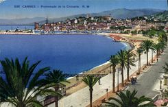 VINTAGE POSTCARD Cannes Walk of the Small cross