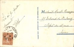 VINTAGE POSTCARD Cannes Walk of the Small cross