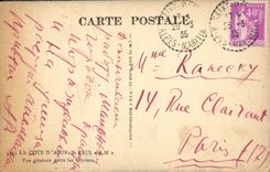 VINTAGE POSTCARD the Dimension of Saint Paul Azure View between the Olive-trees