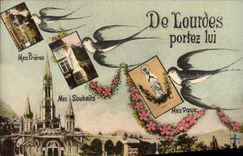 VINTAGE POSTCARD Of Doors Carry to Him Swallow