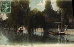 VINTAGE POSTCARD Enghien a Corner of the Lake