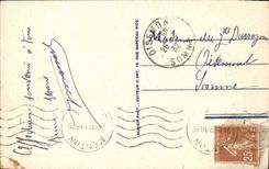 VINTAGE POSTCARD Menton View taken of Garavan