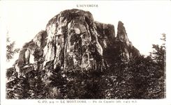 VINTAGE POSTCARD Auvergne the Mount Gilds Peak of the capuchin