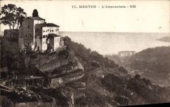 VINTAGE POSTCARD Menton Annonciata