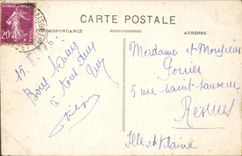 VINTAGE POSTCARD Rueil Castle of Malmaison Reception room