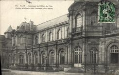 VINTAGE POSTCARD Interior Caen of the Town hall Old seminar of Eudistes