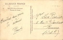 VINTAGE POSTCARD Dieppe Terrace of the casino