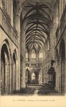 VINTAGE POSTCARD Interior Quimper of the Cathedral the nave