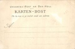 VINTAGE POSTCARD Island Of Ushant Rocks of the Point of Creach