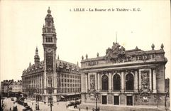 CPA Lille La Bourse et le Theatre