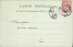 VINTAGE POSTCARD Holy Etienne the Town hall