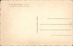 VINTAGE POSTCARD La Baule on Sea Esplanade and gardens of the casino