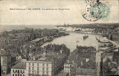 VINTAGE POSTCARD Dieppe View of Before Port