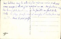 VINTAGE POSTCARD Cape d' Ail View the Russet-red St Laurent point and Cape