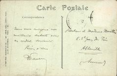 VINTAGE POSTCARD Menton View Taken of the Madonna