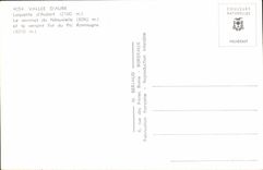 MODERN CARD Valley D' Aure Laquette d' Aubert the top of Neouvieille and the slope Is peak Ramougne