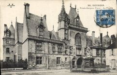 VINTAGE POSTCARD Bourges Palate Jacques Heart the frontage