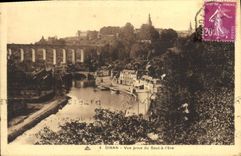 VINTAGE POSTCARD Dinan Seen from of the Jump to the ass