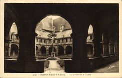 VINTAGE POSTCARD Sainte Anne d' Auray the martyrdom and the cloister