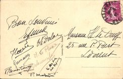 VINTAGE POSTCARD Sainte Anne d' Auray the martyrdom and the cloister