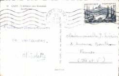 MODERN CARD Caen the Abbey with the Men the cloister