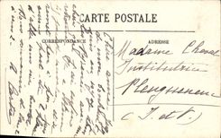 VINTAGE POSTCARD Route De Pierrefitte has Luz the Falls