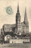 VINTAGE POSTCARD Chartres arrows of the cathedral