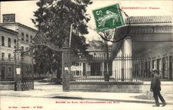 CPA Contrexeville Entree du parc de l'etablissement des eaux 
