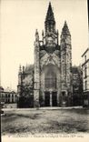 VINTAGE POSTCARD Guerande Frontage of Collegial St Aubin