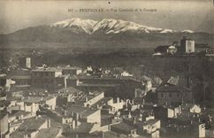VINTAGE POSTCARD Perpignan View and Canigou