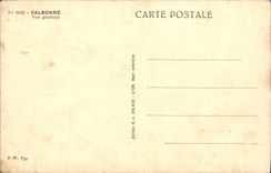 VINTAGE POSTCARD Valbonne View