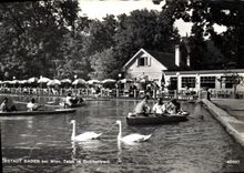 MODERN CARD Kurstadt Baden EIB wien Teich im Doblhoffpark