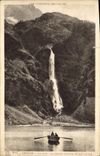 VINTAGE POSTCARD Luchon Lake Oo the large cascade