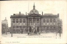 VINTAGE POSTCARD Chalons on the Marne Places Town hall and Monument Carnot