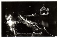CPA Nice La Promenade Des Anglais La nuit