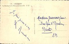CPA Lourdes La Basilique Et Le Monument Interalie