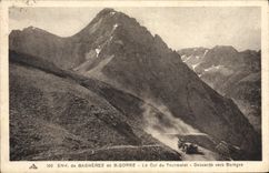 CPA Env De Bagneres De B'igorre Le Col Du Tourmalet Descente Vers Bareges