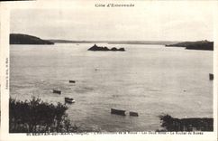 CPA St Servan sur Mer L'embouchure de la Rance Les deux rives Le rocher des Bizeux
