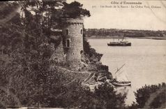 CPA Les Bords de la Rance Le Chene Vert Chateau Bateaux