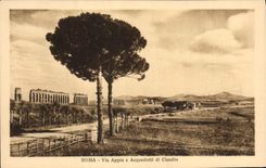POSTAL Roma de la VENDIMIA vía Appia E Acquedotti di Claudio
