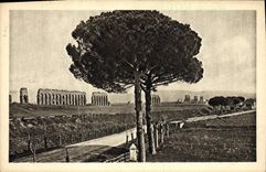 Sulla de Roma Acquedotto di Claudio de la POSTAL de la VENDIMIA vía Appia Nuova